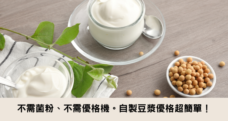 不需菌粉、不需優格機，自製豆漿優格超簡單